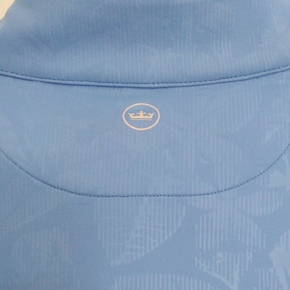 Peter Millar Light Blue Quarter-Zip Pullover - Picture 4 of 6